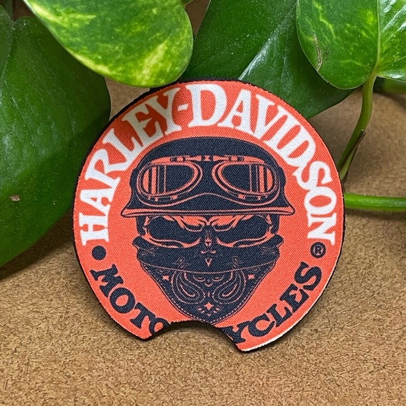 Custom Motorcycle Harley design car coasters set/2 - Picture 3 of 8